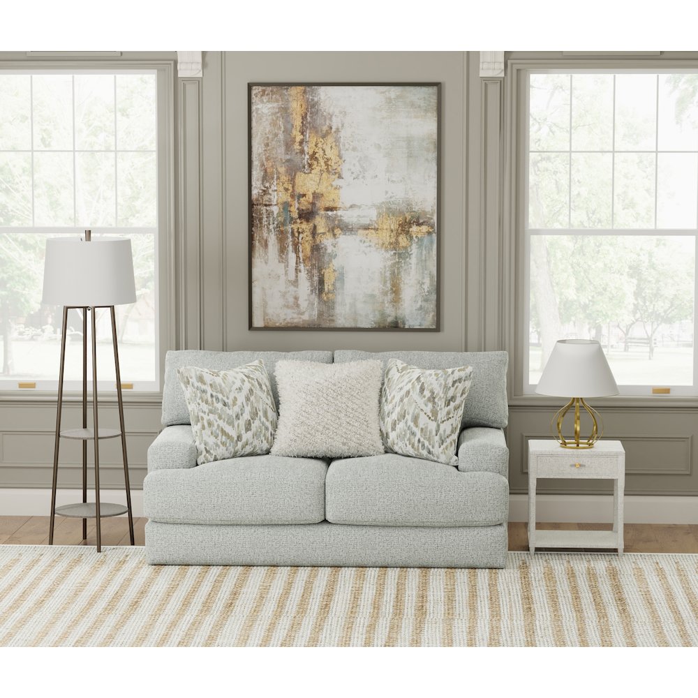 Brett Loveseat with Cuddler Cushions in Blue Color. Picture 9