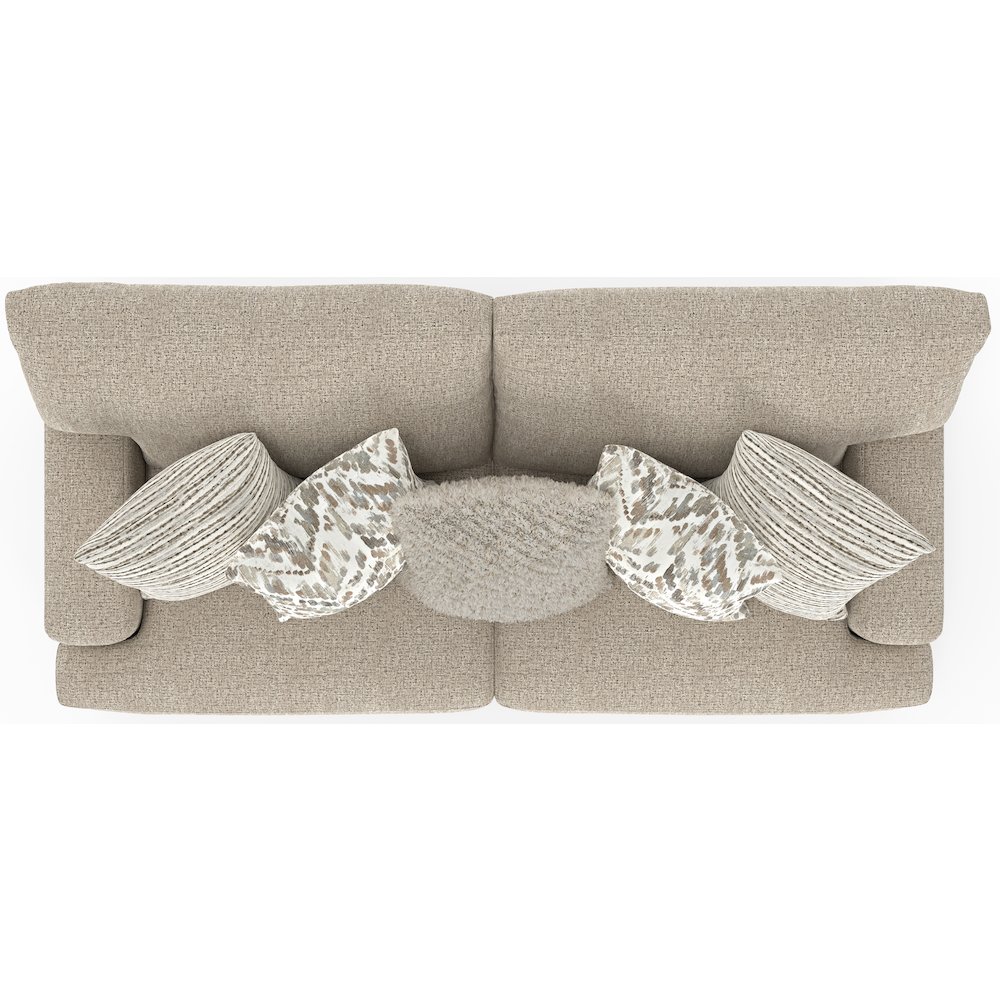 Brett 93" Sofa with Cuddler Cushions in Brown Color. Picture 12