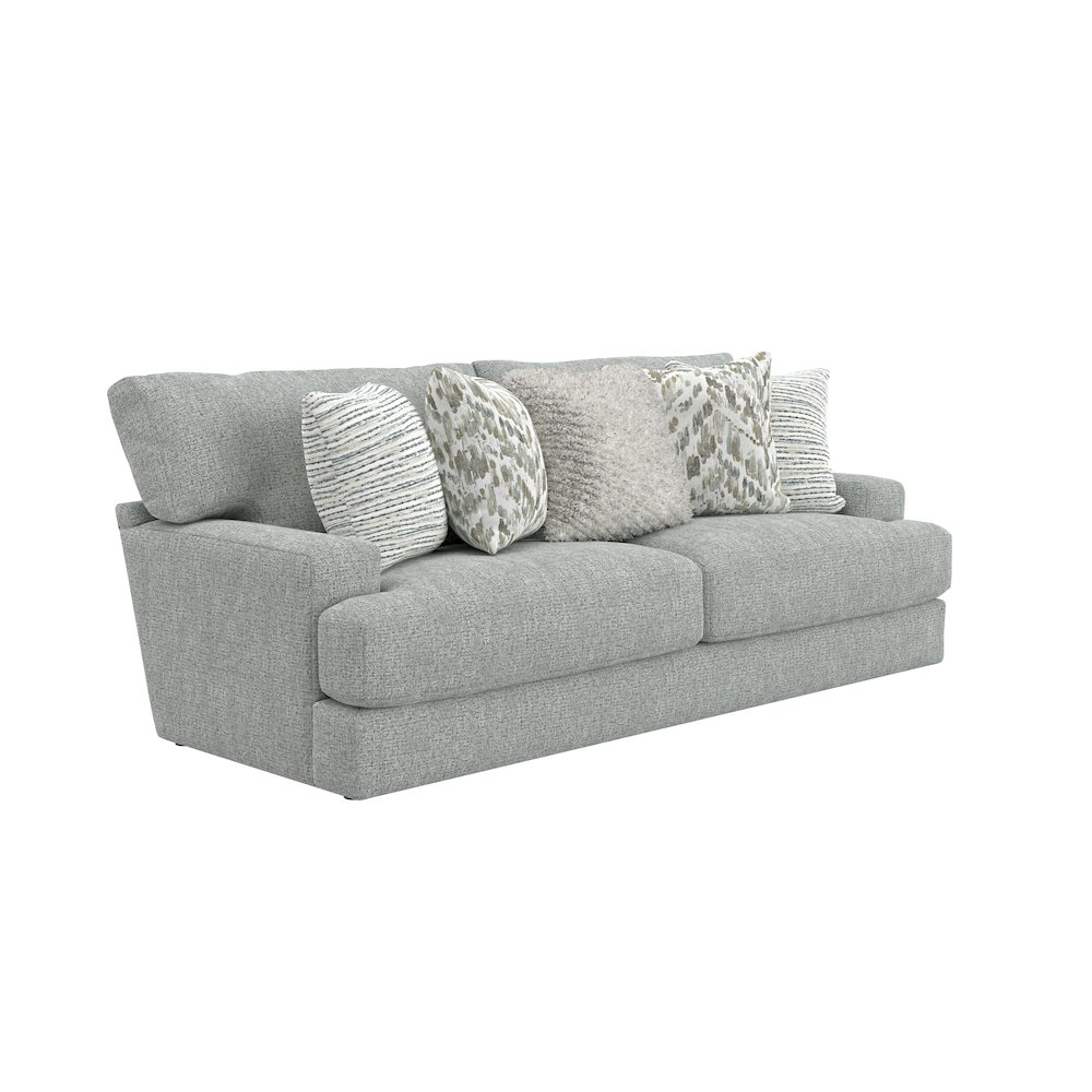 Brett 93" Sofa with Cuddler Cushions in Blue Color. Picture 2