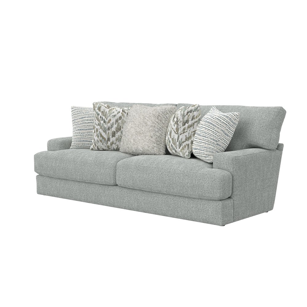 Brett 93" Sofa with Cuddler Cushions in Blue Color. Picture 3