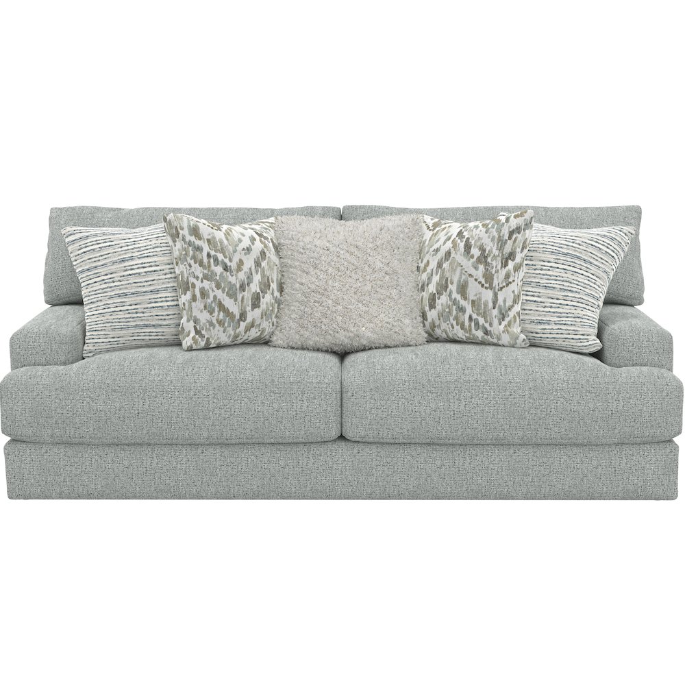 Brett 93" Sofa with Cuddler Cushions in Blue Color. Picture 5