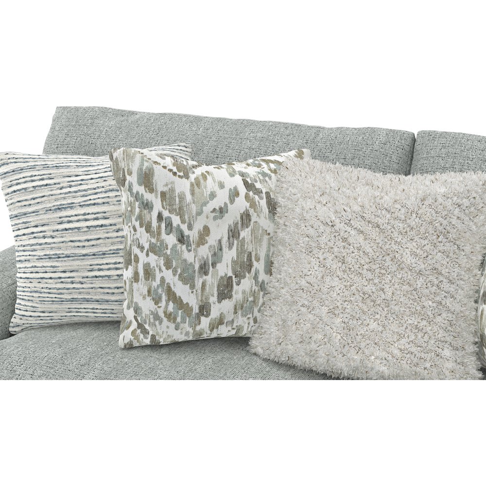 Brett 93" Sofa with Cuddler Cushions in Blue Color. Picture 11