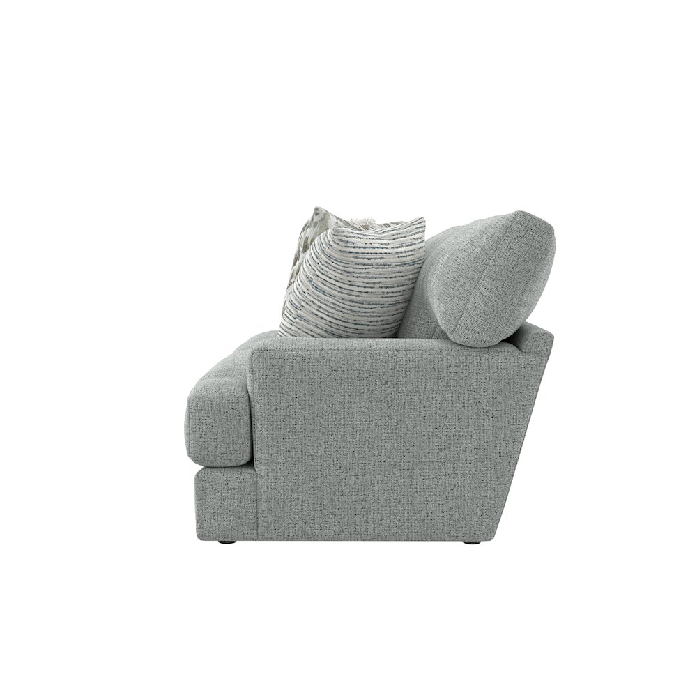 Brett 93" Sofa with Cuddler Cushions in Blue Color. Picture 7
