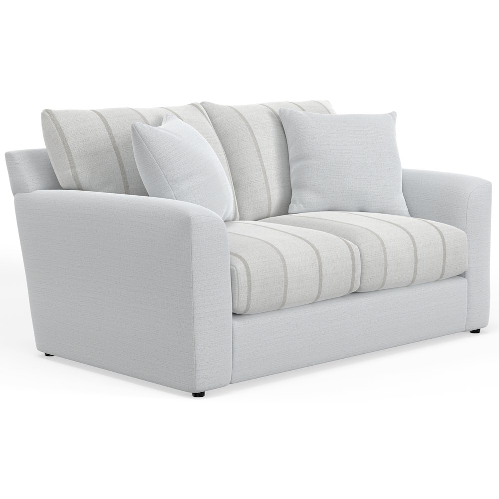 Lindsey Loveseat in White Color. Picture 1