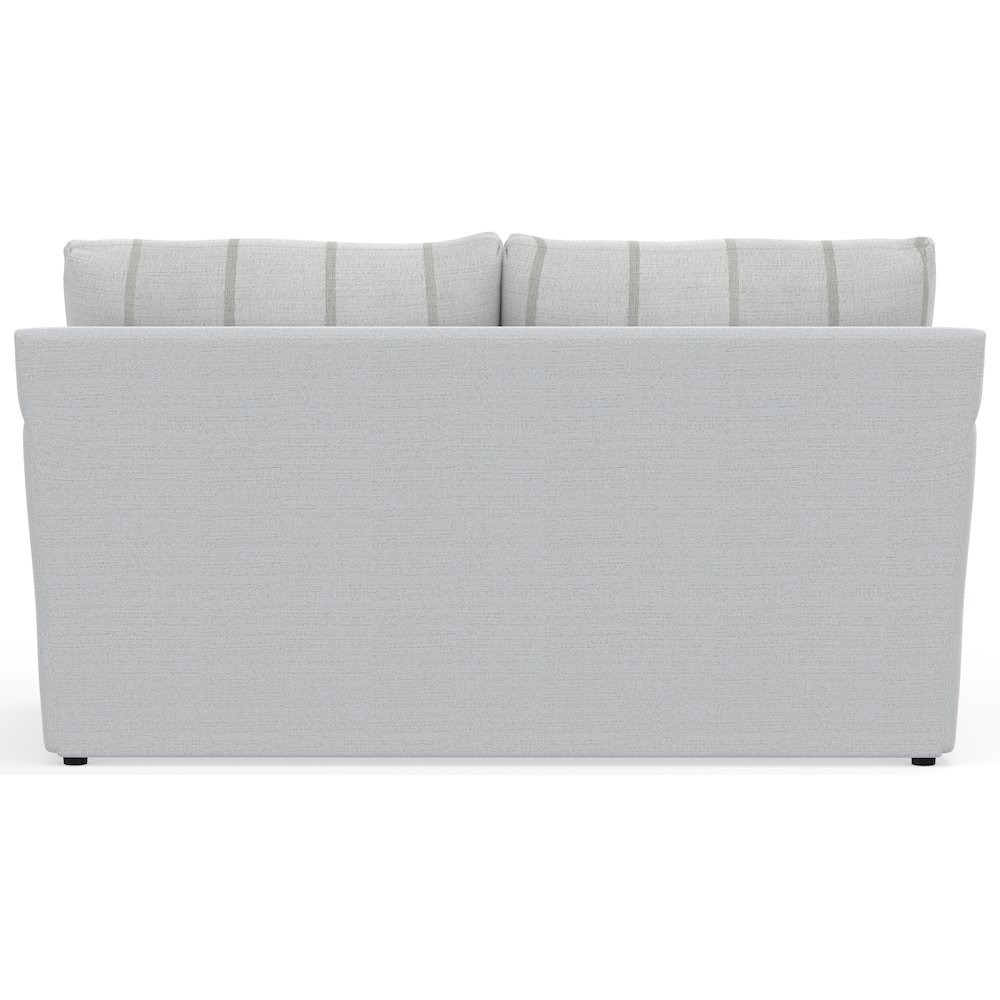 Lindsey Loveseat in White Color. Picture 4