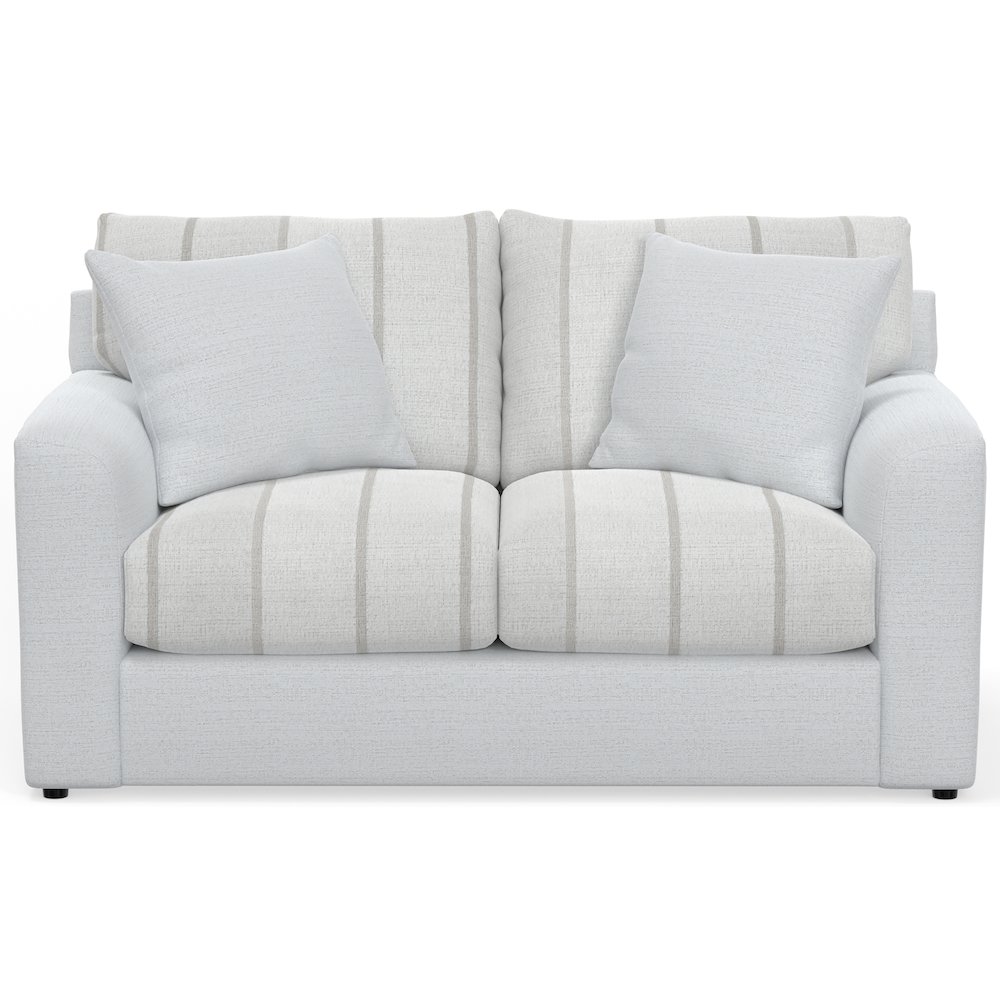 Lindsey Loveseat in White Color. Picture 2