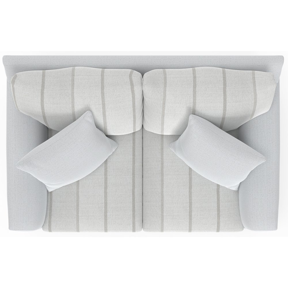 Lindsey Loveseat in White Color. Picture 3