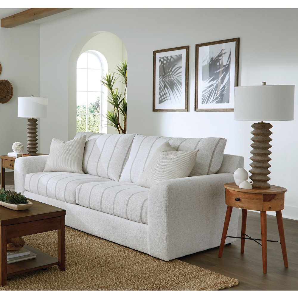 Lindsey Sofa in White Color. Picture 6