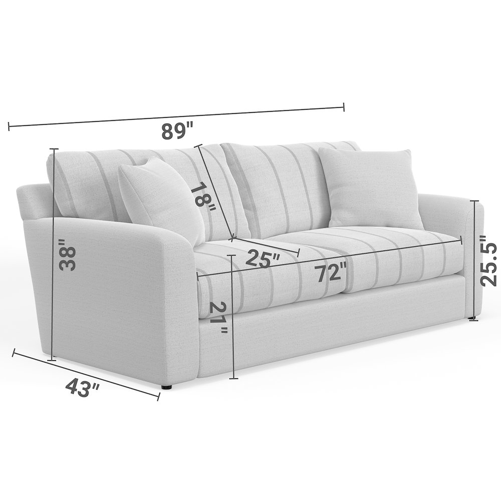 Lindsey Sofa in Brown Color. Picture 3