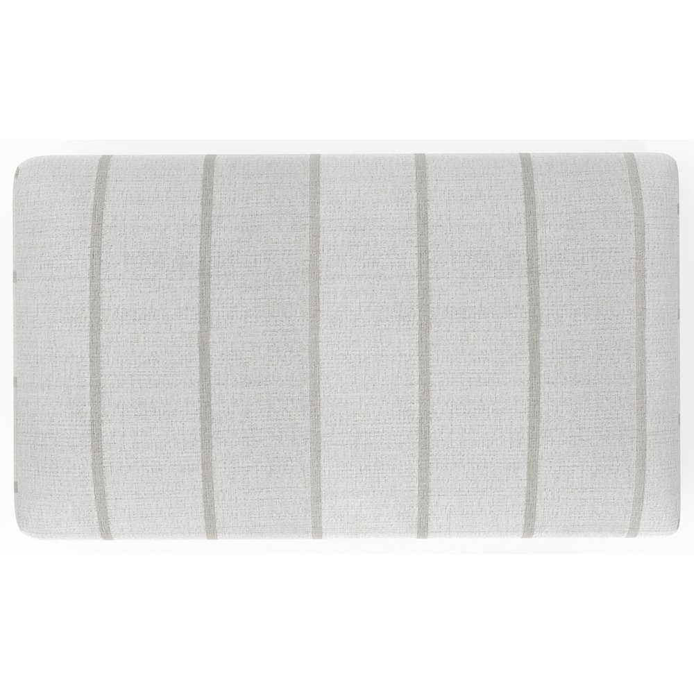 Lindsey Ottoman in White Color. Picture 5