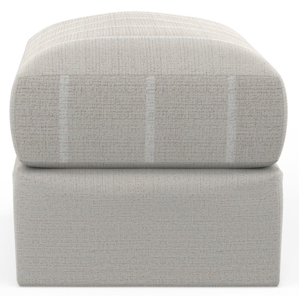 Lindsey Ottoman in Brown Color. Picture 3