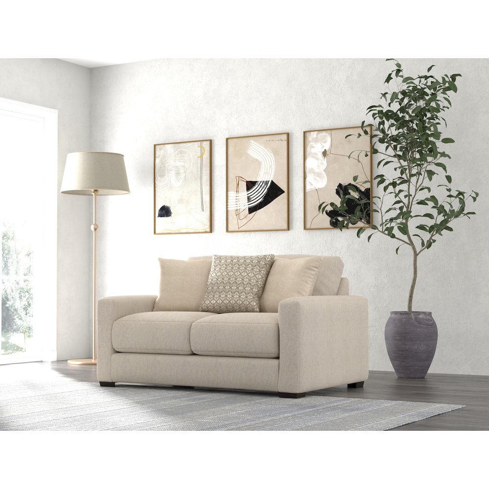 Hyde Park Loveseat in Brown Color. Picture 4