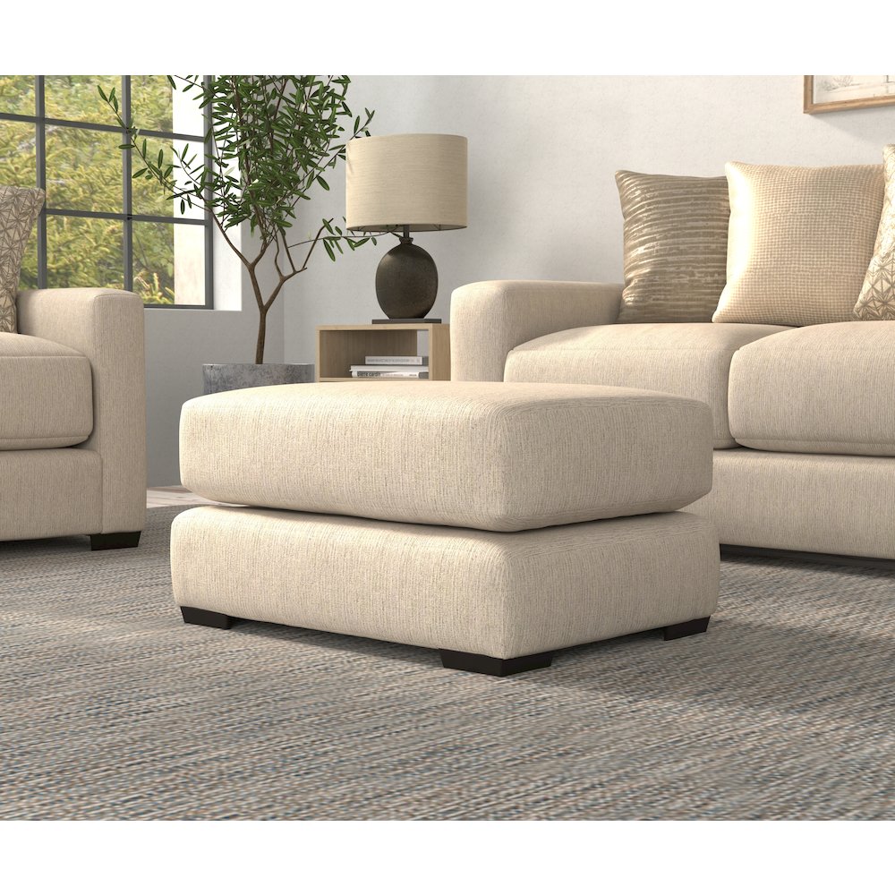 Hyde Park Ottoman in Brown Color. Picture 3