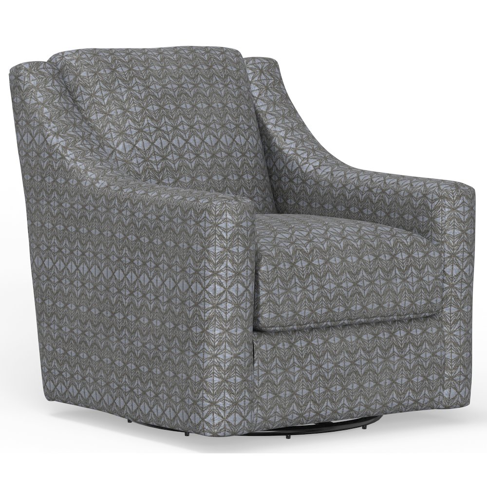 Hyde Park Swivel Chair in Grey Color. Picture 1