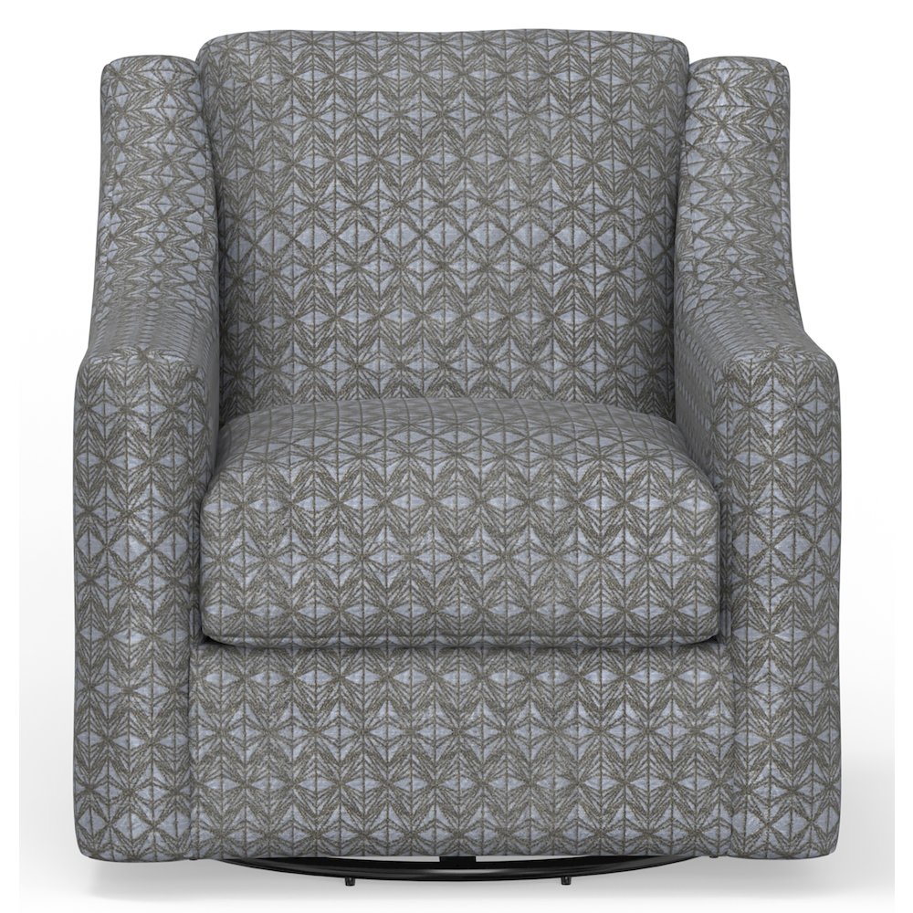Hyde Park Swivel Chair in Grey Color. Picture 3