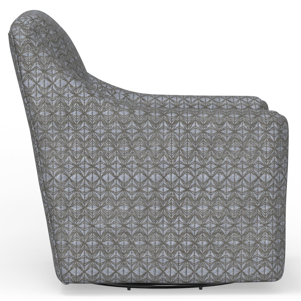 Hyde Park Swivel Chair in Grey Color. Picture 4