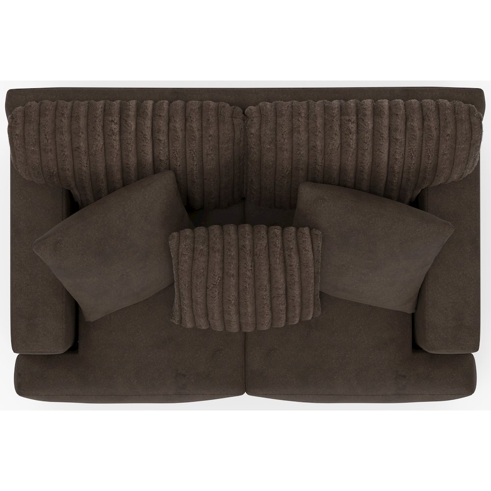 Eagan Loveseat in Brown Color. Picture 5