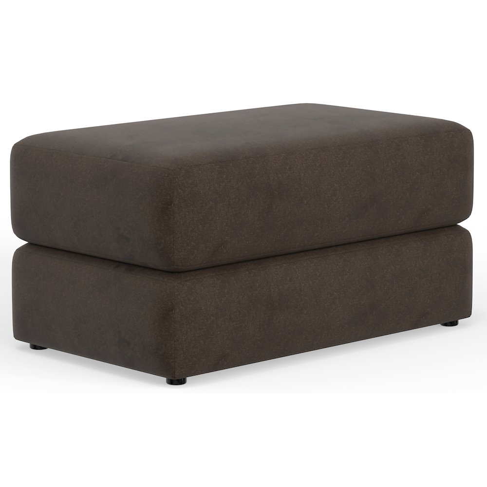 Eagan Ottoman in Brown Color. Picture 1