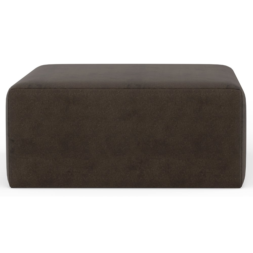 Eagan 42" Cocktail Ottoman in Brown Color. Picture 2