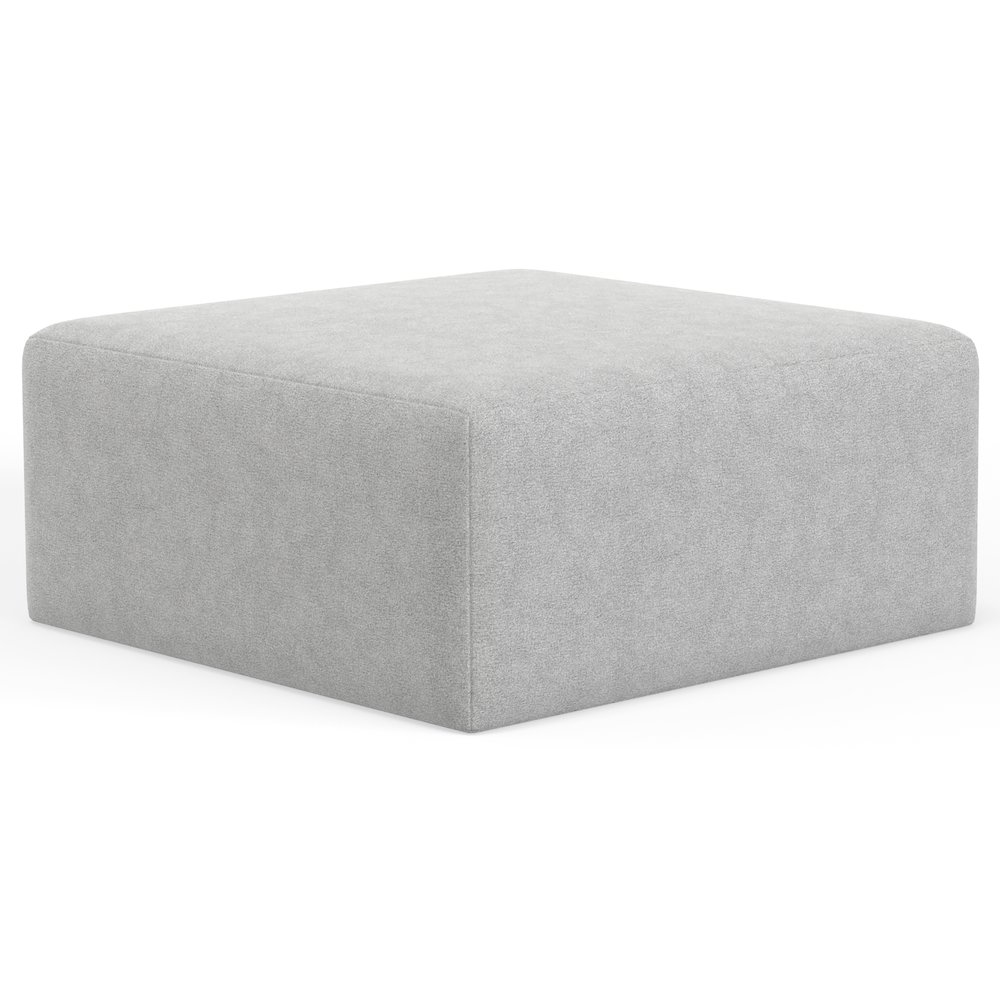 Eagan 41" Cocktail Ottoman in Grey Color. Picture 1