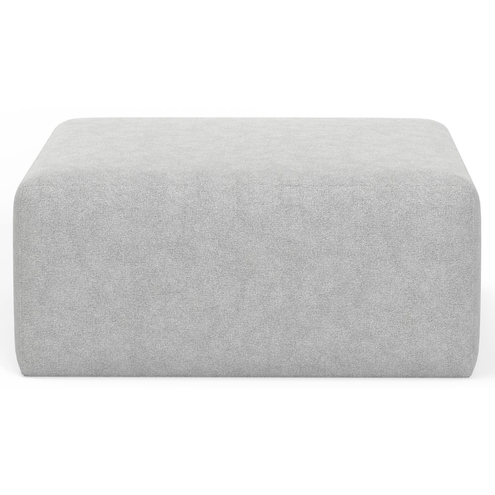 Eagan 41" Cocktail Ottoman in Grey Color. Picture 2