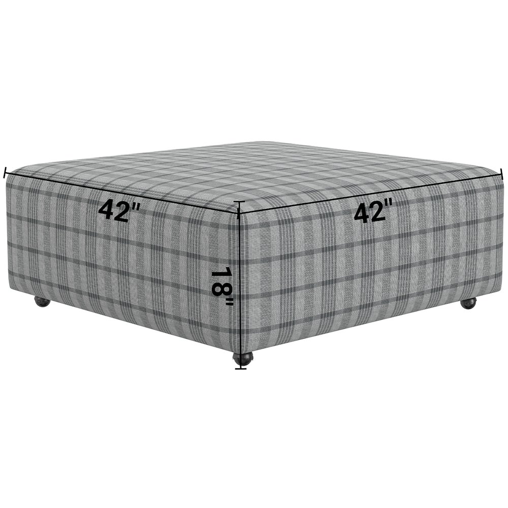 Chappy Castered Cocktail Ottoman. Picture 7