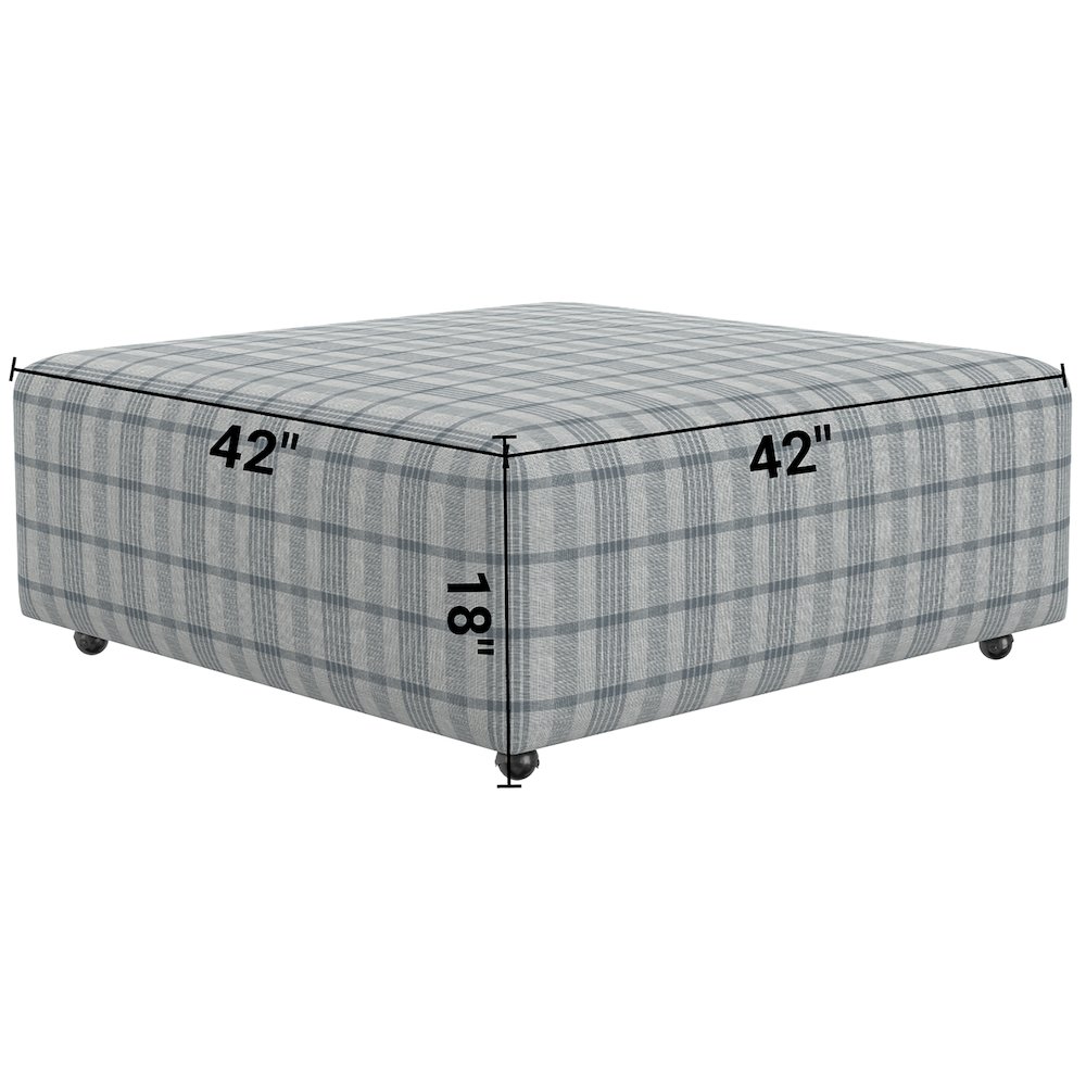Chappy Castered Cocktail Ottoman. Picture 7