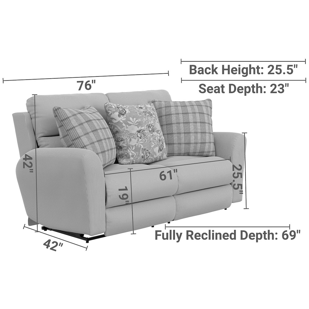 Chappy Lay Flat Reclining Loveseat. Picture 18