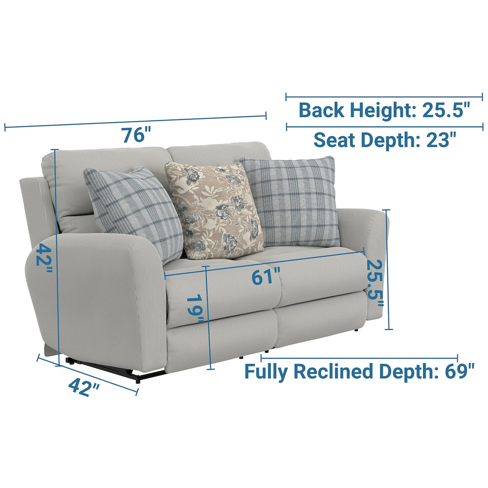 Chappy Lay Flat Reclining Loveseat. Picture 19