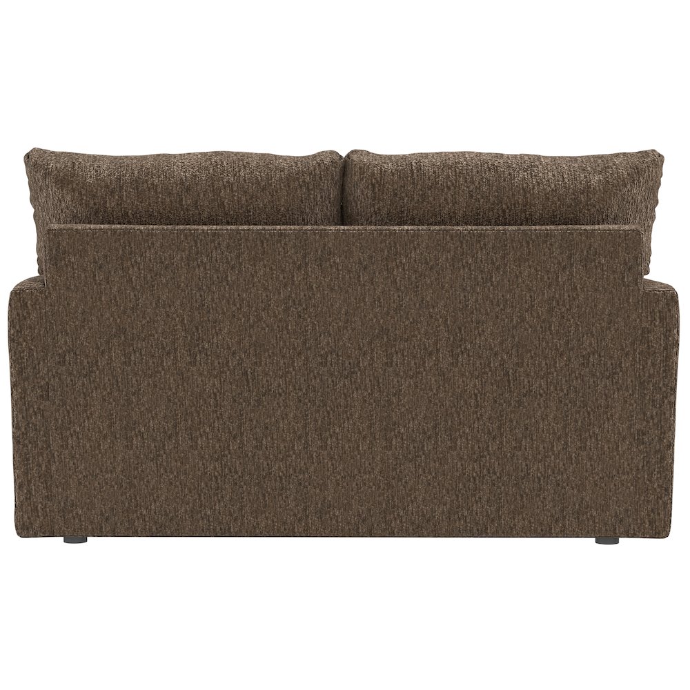 Tyson Loveseat with Cuddler Cushions in Brown Color. Picture 4