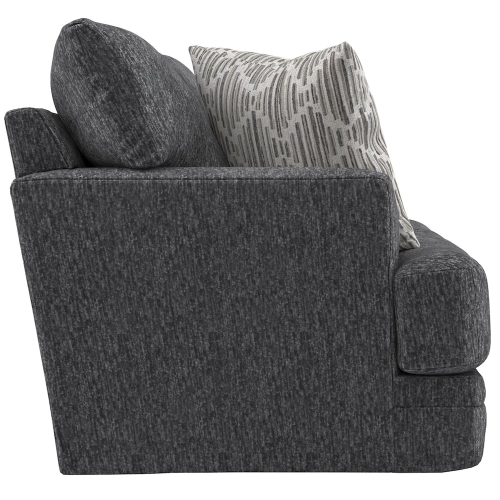 Tyson 93" Sofa with Cuddler Cushions in Grey Color. Picture 9