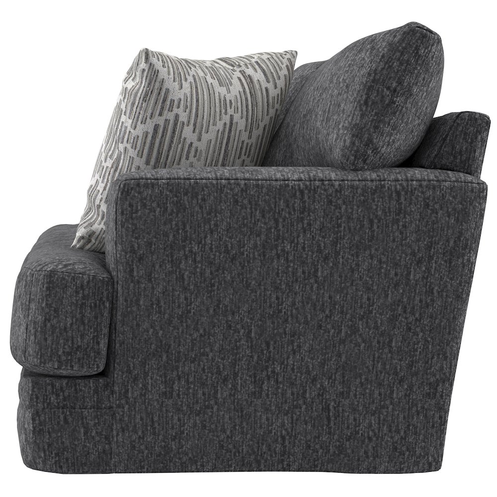 Tyson 93" Sofa with Cuddler Cushions in Grey Color. Picture 10