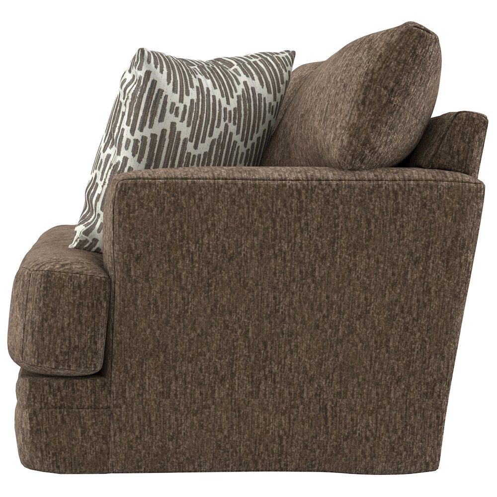 Tyson 93" Sofa with Cuddler Cushions in Brown Color. Picture 13