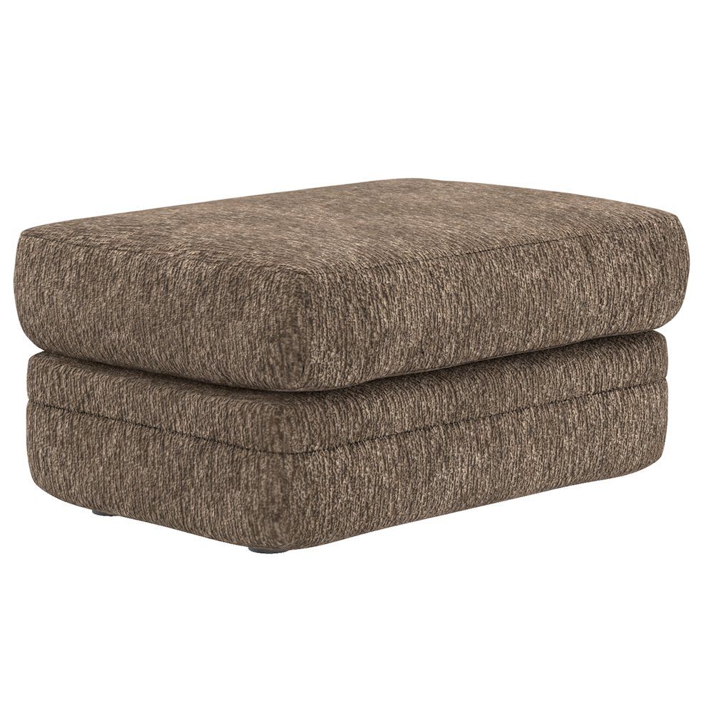 Tyson Ottoman in Brown Color. Picture 1