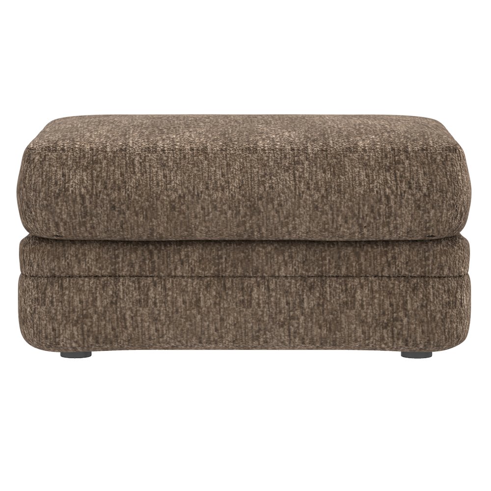 Tyson Ottoman in Brown Color. Picture 3