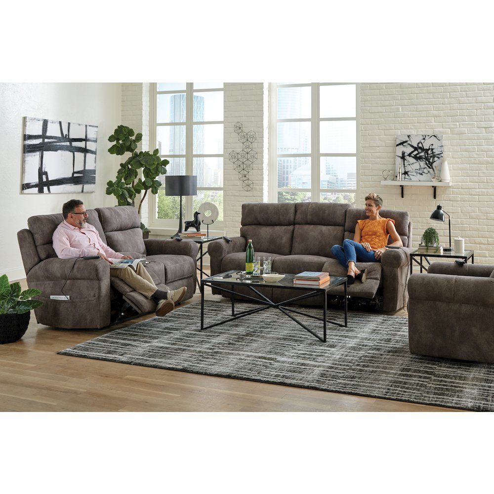 Tranquility Power Lay Flat Recliner with Power Adjustable Headrest & Lumbar. Picture 7