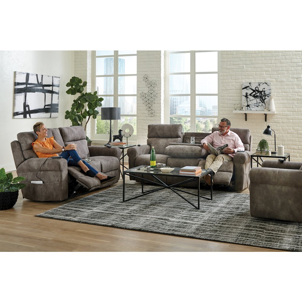 Tranquility Power Lay Flat Recliner with Power Adjustable Headrest & Lumbar. Picture 10
