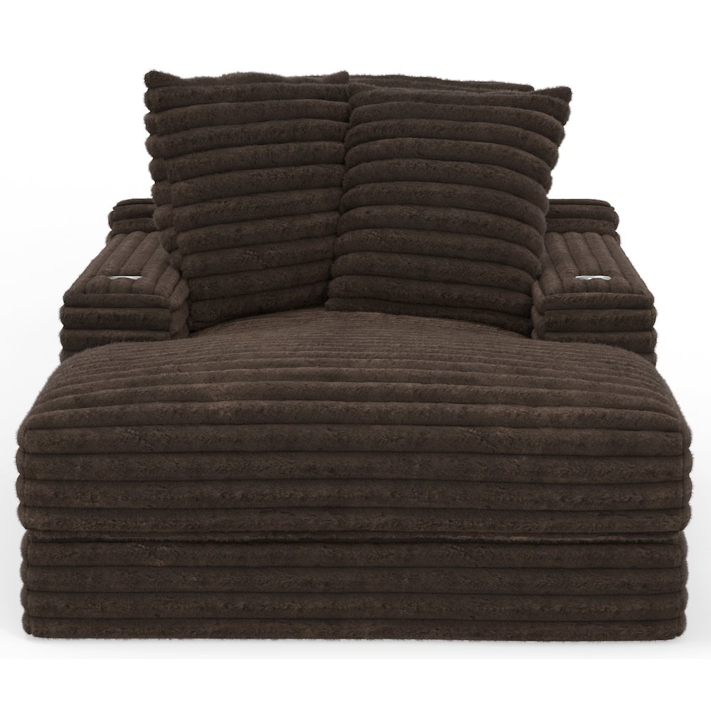 Comfrey Chaise in Chocolate Color. Picture 2