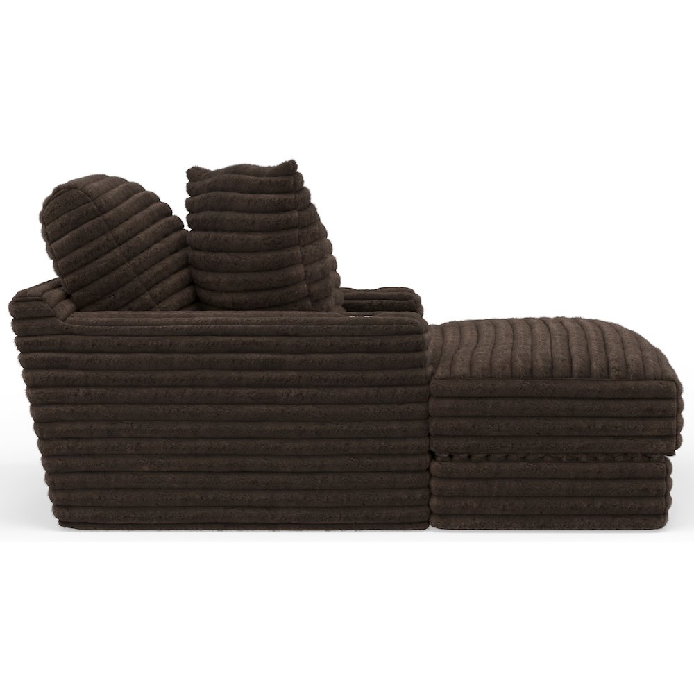 Comfrey Chaise in Chocolate Color. Picture 6