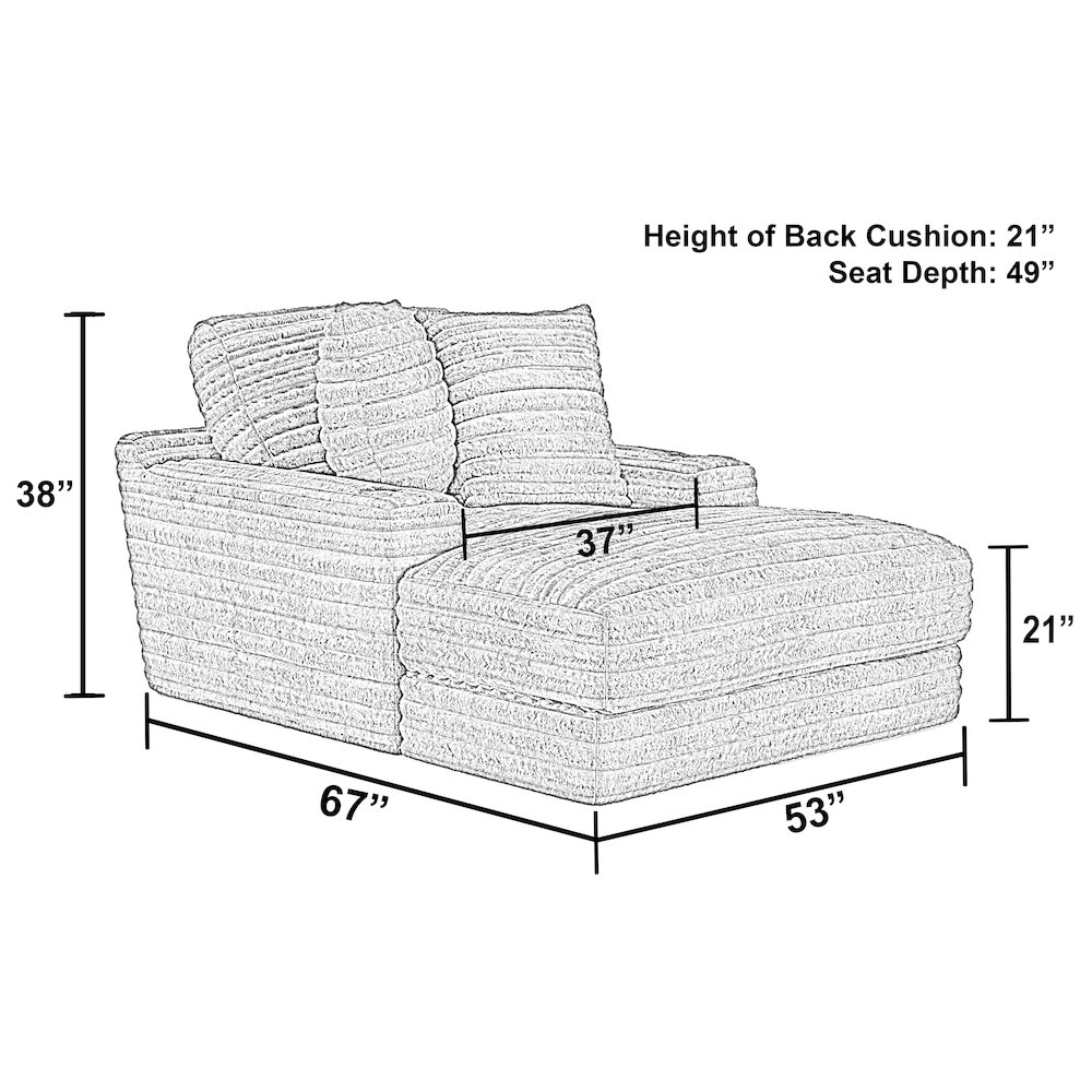 Comfrey Chaise in Chocolate Color. Picture 10