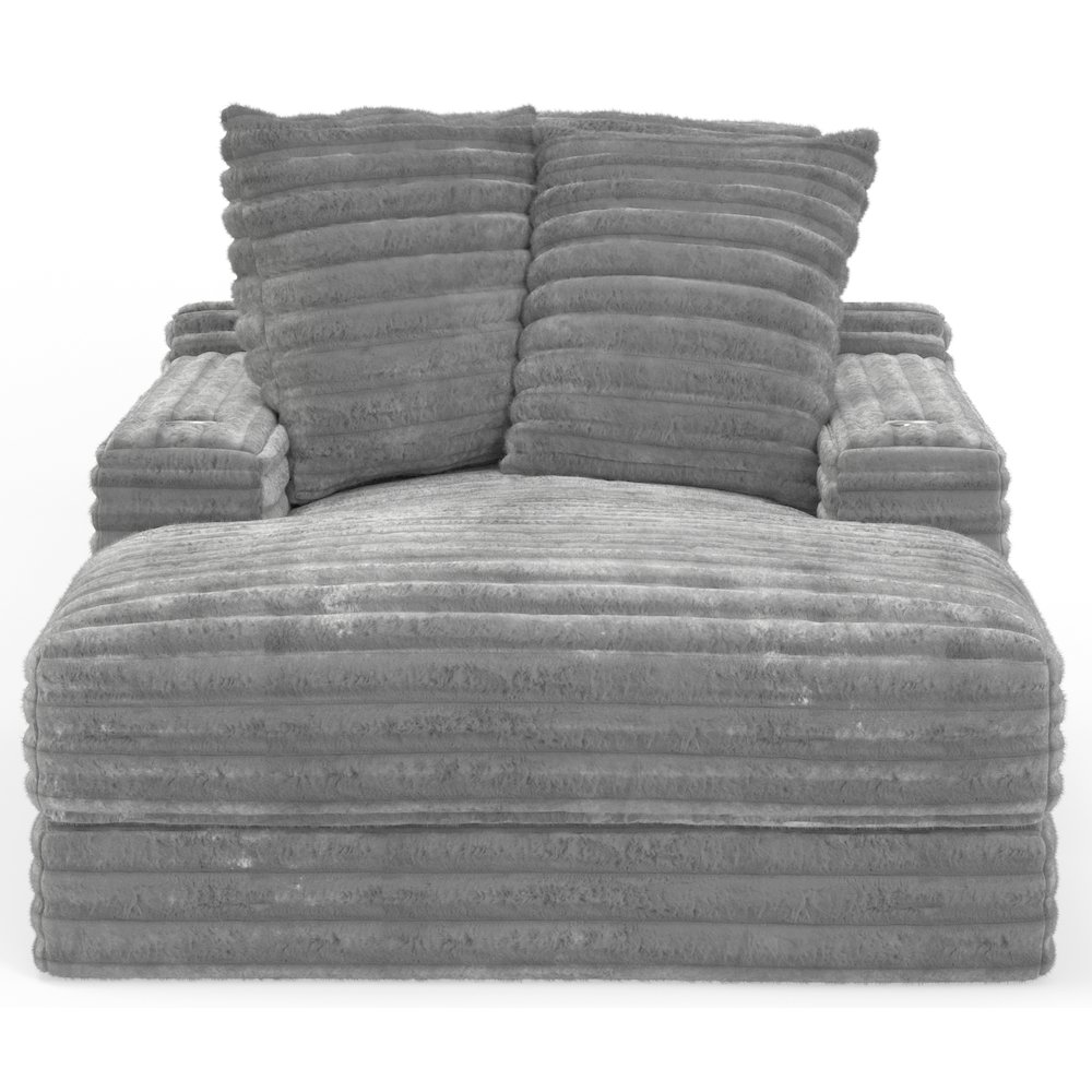 Comfrey Chaise In Moonstruck Color. Picture 3