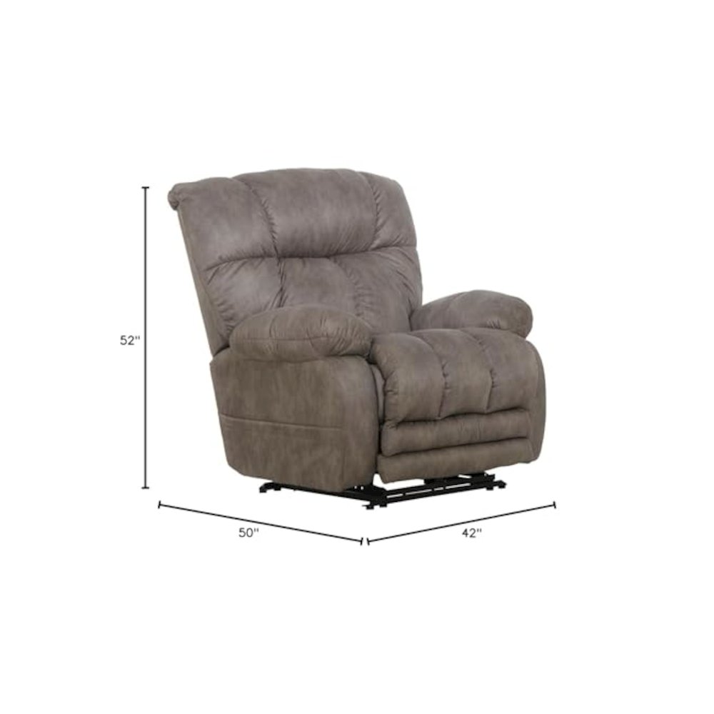 Flynn Power Lay Flat Recliner with Power Adjustable Headrest & Lumbar. Picture 2