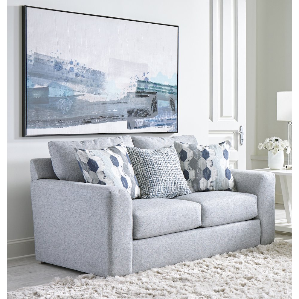 Hooten Loveseat in Blue Color. Picture 4