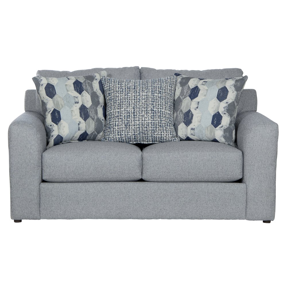 Hooten Loveseat in Blue Color. Picture 5