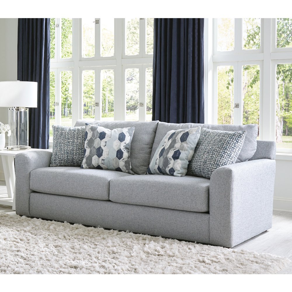Hooten Sofa in Blue Color. Picture 4