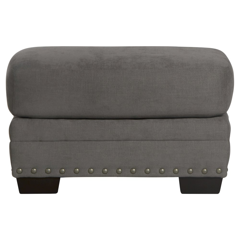 Cutler Ottoman in Grey Color. Picture 1