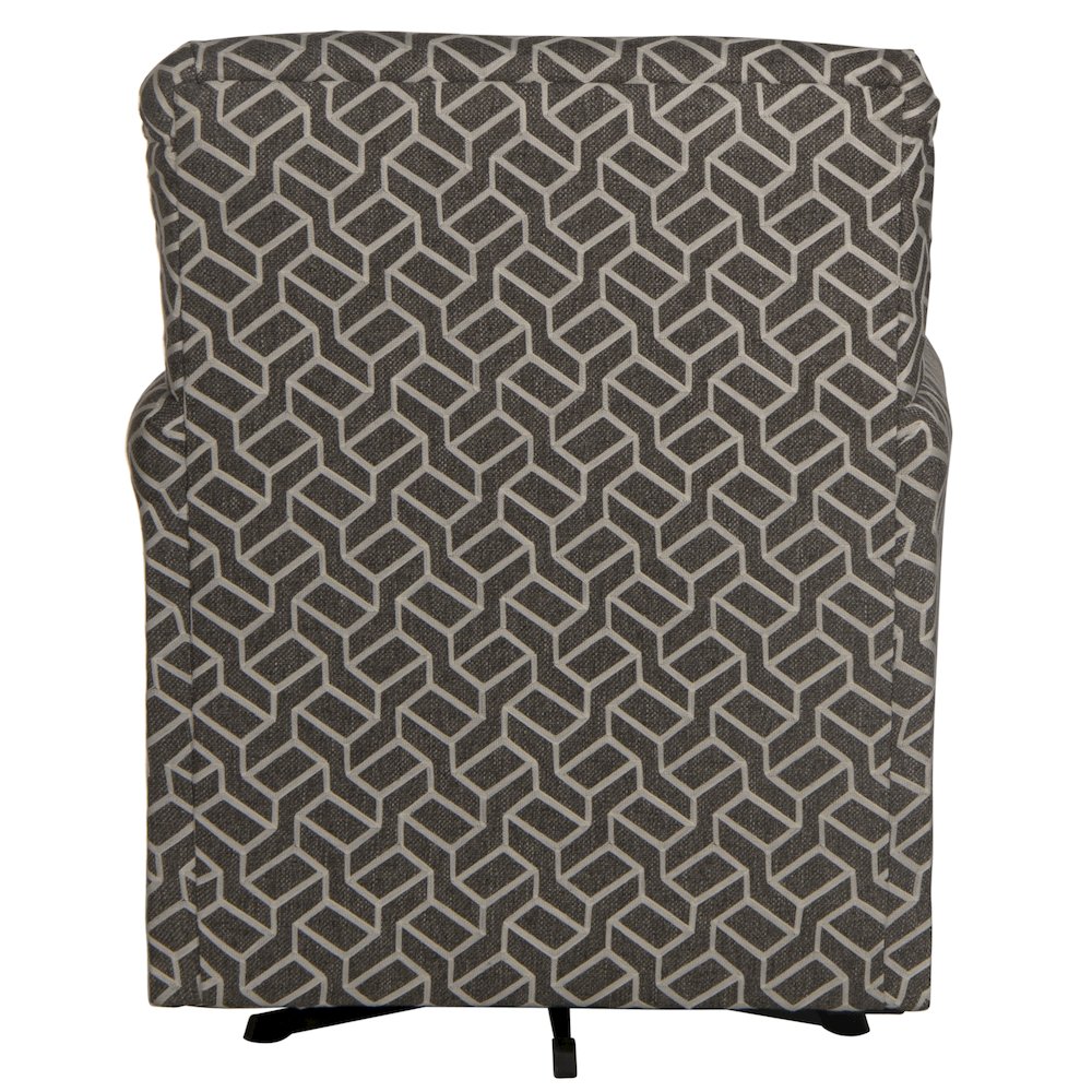 Cutler Swivel Accent Chair in Grey Color. Picture 2