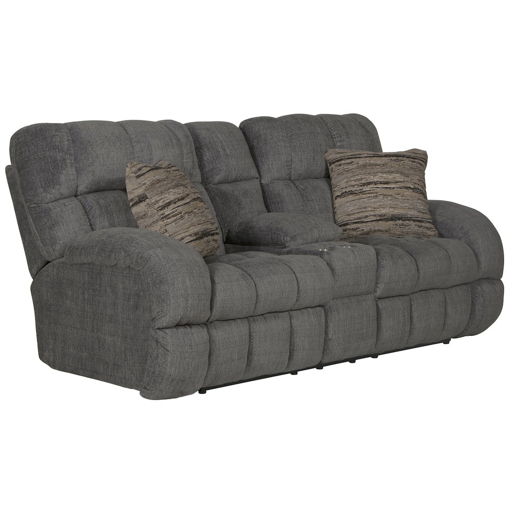 Ashland Lay Flat Reclining Console Loveseat. Picture 1