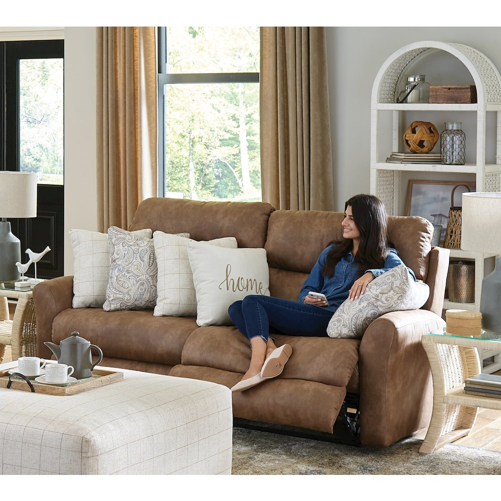 Justine Lay Flat Reclining Sofa. Picture 12
