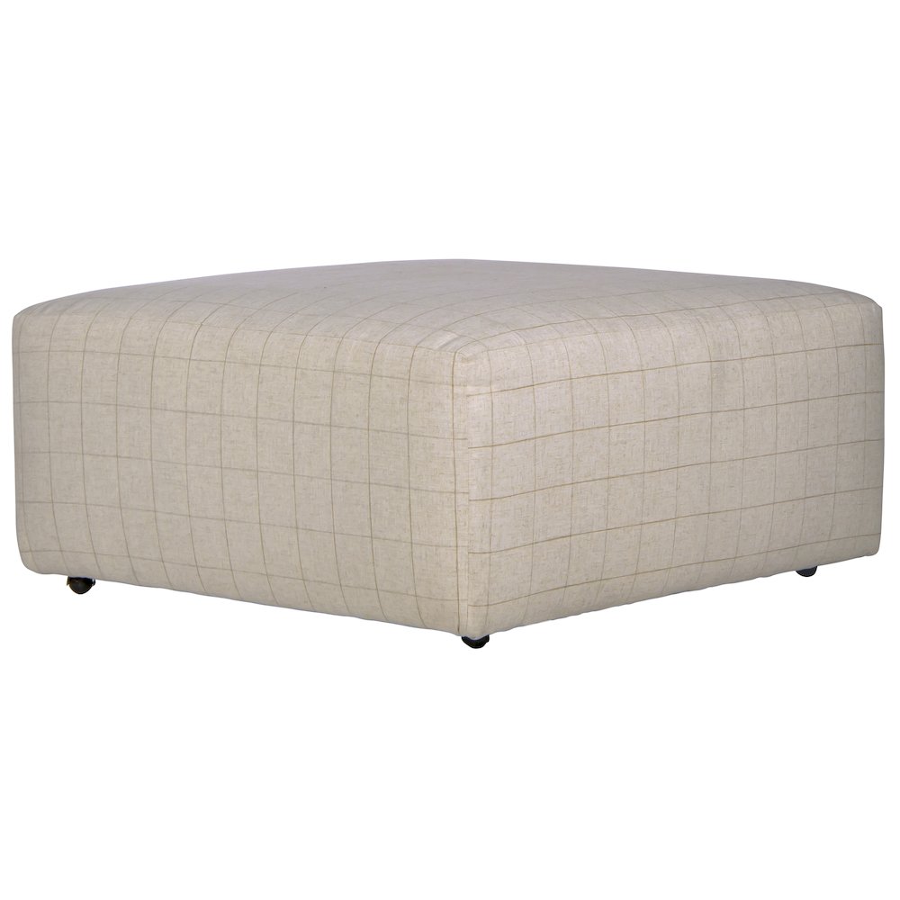 Justine Castered Cocktail Ottoman. Picture 1
